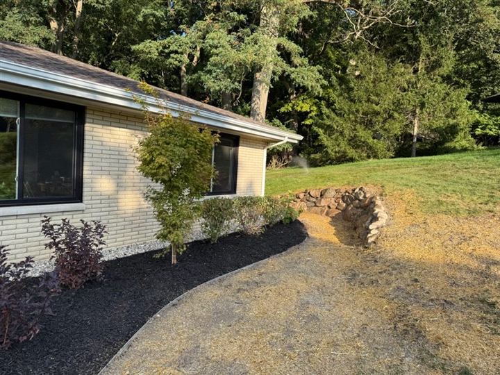 Landscape bed renovation in progress